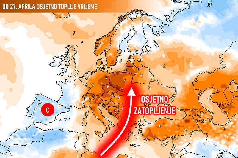 Stiže nam osjetno zatopljenje: Meteorolozi najavljuju ljetne temperature zraka